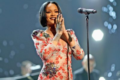 LOS ANGELES, CA - FEBRUARY 13:  Singer Rihanna performs onstage during the 2016 MusiCares Person of the Year honoring Lionel Richie at the Los Angeles Convention Center on February 13, 2016 in Los Angeles, California.  (Photo by Christopher Polk/Getty Images for NARAS)